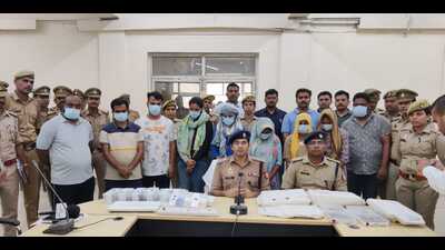 The accused arrested after the police raid at two places. (Sourced) The accused arrested after the police raid at two places. (Sourced)