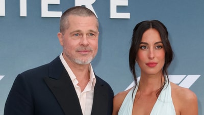 Brad Pitt and Ines de Ramon attend the premiere for the film F1 The Movie in New York City. REUTERS/Kylie Cooper (REUTERS)