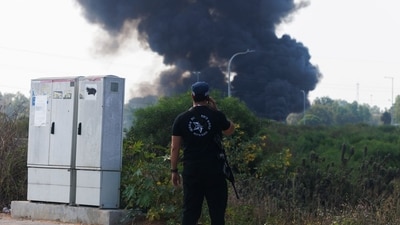 Iran fired several waves of drones and missiles over the last 24 hours towards Israel as the conflict escalates (Bloomberg) Iran fired several waves of drones and missiles over the last 24 hours towards Israel as the conflict escalates (Bloomberg)