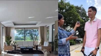 During a house tour, the tenant mentions that the furniture in the living room was brought in from Mexico. (Instagram/WhatsUpTenant Rentomojo ) During a house tour, the tenant mentions that the furniture in the living room was brought in from Mexico. (Instagram/WhatsUpTenant Rentomojo )