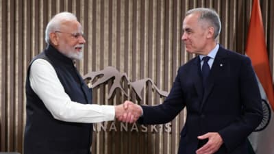 Prime Minister Narendra Modi met his Canadian counterpart Mark Carney in Kananaskis on the sidelines of G7 Summit on Tuesday (local time).