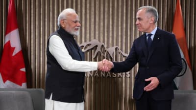 Prime Minister Narendra Modi met his Canadian counterpart Mark Carney in Kananaskis on the sidelines of G7 Summit on Tuesday (local time). (Agency) Prime Minister Narendra Modi met his Canadian counterpart Mark Carney in Kananaskis on the sidelines of G7 Summit on Tuesday (local time). (Agency)