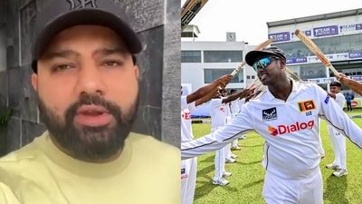 Rohit Sharma posted a message for retiring Angelo Mathews Rohit Sharma posted a message for retiring Angelo Mathews