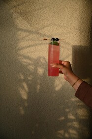 This blueberry gin drink with elderflower cordial This blueberry gin drink with elderflower cordial