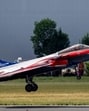 A Dassault Rafale C fighter jet at the Paris Air Show in Paris, France, on Tuesday. (Bloomberg)