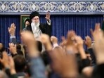 A handout picture provided by the Iranian supreme leader Ayatollah Ali Khamenei's office.