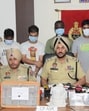 Police commissioner Gurpreet Singh Bhullar briefing media after the arrest of Nigerian national with two local accused in Amritsar, India on Monday. (HT Photo) Police commissioner Gurpreet Singh Bhullar briefing media after the arrest of Nigerian national with two local accused in Amritsar, India on Monday. (HT Photo)