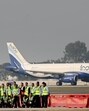 The Noida International Airport, also known as Jewar International Airport, is nearing completion, with one runway and a terminal ready for the first flight. (Sunil Ghosh/HT Photo)
