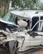 The police vehicle was returning from Barnala when the collision occurred on the Patiala-Bathinda national highway, officials said. (Sanjeev Kumar/HT)