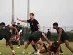 Bengaluru Bravehearts player Scott Curry during training