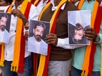There were several protests against actor Kamal Haasan over his controversial remarks about the Kannada language, in Karnataka. (PTI Photo)