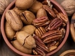 Consuming a handful of pecans daily can support cardiovascular well-being. Consuming a handful of pecans daily can support cardiovascular well-being.