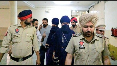 A district court on Wednesday sent two accused, Jaspreet Singh and Nimratjit Singh, nominated in the murder of social media influencer Kanchan Kumari alias Kamal Kaur Bhabhi, to 14-day judicial remand. (HT Photo) A district court on Wednesday sent two accused, Jaspreet Singh and Nimratjit Singh, nominated in the murder of social media influencer Kanchan Kumari alias Kamal Kaur Bhabhi, to 14-day judicial remand. (HT Photo)