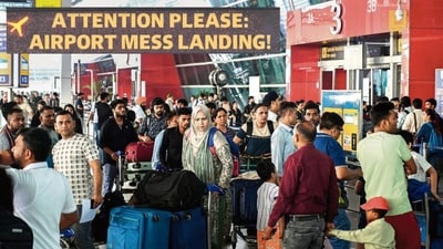 At least 12 flights from the Indira Gandhi International (IGI) Airport were diverted due to heavy rain and thunderstorms on Tuesday. (Photo: Salman Ali / HT(for representational purpose only))
