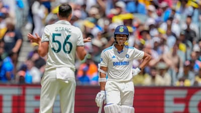 India's Yashasvi Jaiswal looks at Australia's Mitchell Starc during the Border-Gavaskar Trophy (AP) India's Yashasvi Jaiswal looks at Australia's Mitchell Starc during the Border-Gavaskar Trophy (AP)