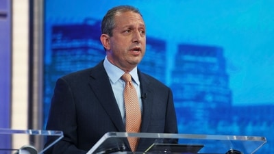 Democratic mayoral candidate Brad Lander speaks during a Democratic mayoral primary debate, at NBC's 30 Rockefeller Center studios in New York on June 4, 2025. (AFP File)