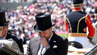 Horse Racing - Royal Ascot 2025 - Ascot Racecourse, Ascot, Britain - June 18, 2025 William, Prince of Wales during the royal procession ahead of the day's races&nbsp; (Action Images via Reuters)