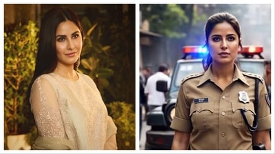 AI reimagines Katrina Kaif as a police officer, trading high heels for handcuffs. (@ai.meme.nation) AI reimagines Katrina Kaif as a police officer, trading high heels for handcuffs. (@ai.meme.nation)