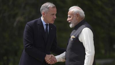 Prime Minister Narendra Modi and his Canadian counterpart Mark Carney also discussed opportunities for collaboration in clean energy, digital transformation, and artificial intelligence. (AP) Prime Minister Narendra Modi and his Canadian counterpart Mark Carney also discussed opportunities for collaboration in clean energy, digital transformation, and artificial intelligence. (AP)