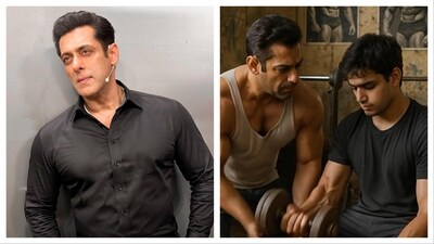 The AI-reimagined pic shows Salman Khan as a fitness trainer as he guides his client through a rigorous workout session. The AI-reimagined pic shows Salman Khan as a fitness trainer as he guides his client through a rigorous workout session.