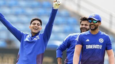 Shubman Gill, Shardul Thakur and Nitish Kumar Reddy during a nets session at Headingly, Leeds. (AP) Shubman Gill, Shardul Thakur and Nitish Kumar Reddy during a nets session at Headingly, Leeds. (AP)