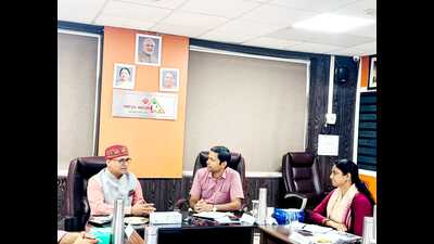 Subhas P Gupta, ambassador of India to Suriname at the Uttar Pradesh Skill Development Mission headquarters in Lucknow on Wednesday (Sourced)