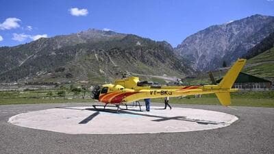 The Shri Amarnathji Shrine Board (SASB) on Wednesday announced that helicopter services would not be available for pilgrims this year. This is the first time that such a decision has been taken by the SASB in the backdrop of heightened security measures after the April 22 Pahalgam terror attack. (Representational photo) The Shri Amarnathji Shrine Board (SASB) on Wednesday announced that helicopter services would not be available for pilgrims this year. This is the first time that such a decision has been taken by the SASB in the backdrop of heightened security measures after the April 22 Pahalgam terror attack. (Representational photo)