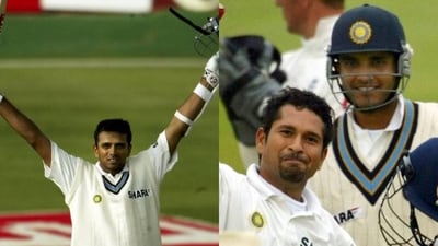 Rahul Dravid was named the Player of the Match Rahul Dravid was named the Player of the Match