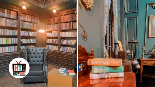 Hundreds of real books are kept in the bedroom and study of the haveli. (HT Photos /Abhimanyu Mathur) Hundreds of real books are kept in the bedroom and study of the haveli. (HT Photos /Abhimanyu Mathur)
