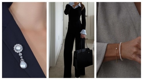 Contemporary boss lady outfits also benefit from pearls. (PC: Pinterest) Contemporary boss lady outfits also benefit from pearls. (PC: Pinterest)