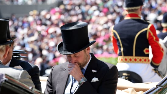 Horse Racing - Royal Ascot 2025 - Ascot Racecourse, Ascot, Britain - June 18, 2025 William, Prince of Wales during the royal procession ahead of the day's races&nbsp;(Action Images via Reuters)
