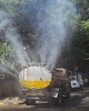 A mist spraying machine at a construction site to curb dust pollution. (Archive) A mist spraying machine at a construction site to curb dust pollution. (Archive)