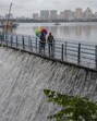 Mumbai, India - June 18, 2025: Mumbai's Powai Lake, an artificial reservoir managed by the Brihanmumbai Municipal Corporation (BMC), began overflowing on Wednesday morning following continuous heavy rainfall in its catchment area over the last two days in Mumbai, India, on Wednesday, June 18, 2025. (Photo by Satish Bate/ Hindustan Times) (Hindustan Times) Mumbai, India - June 18, 2025: Mumbai's Powai Lake, an artificial reservoir managed by the Brihanmumbai Municipal Corporation (BMC), began overflowing on Wednesday morning following continuous heavy rainfall in its catchment area over the last two days in Mumbai, India, on Wednesday, June 18, 2025. (Photo by Satish Bate/ Hindustan Times) (Hindustan Times)