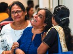The mother of first officer Clive Kunder, co-pilot of the Air India plane that crashed in Ahmedabad last week, mourns after his mortal remains were brought to his residence in Mumbai on Thursday, The mother of first officer Clive Kunder, co-pilot of the Air India plane that crashed in Ahmedabad last week, mourns after his mortal remains were brought to his residence in Mumbai on Thursday,