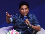 Former India cricketer Sachin Tendulkar at an event in Mumbai