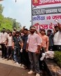 Students at CCSHAU continue their protest on the ninth day in Hisar on Wednesday. (HT Photo) Students at CCSHAU continue their protest on the ninth day in Hisar on Wednesday. (HT Photo)