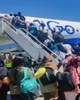 Students wait to board a flight to return to India under an evacuation operation facilitated by the Government of India, at Yerevan International Airport, in Armenia on Wednesday. (PTI)