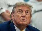 US President Donald Trump in the Oval Office of the White House in Washington, DC, US.