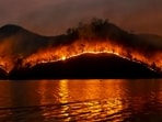 A wildfire has broken out near West Clark Street in Pocatello, Idaho.