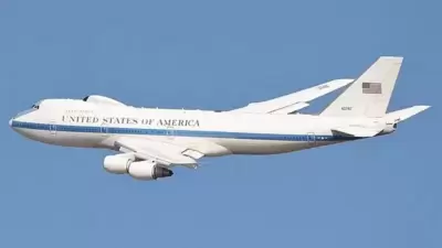 Trump's 'doomsday plane' E-4B Nightwatch lands in Washington DC (US Air Force) Trump's 'doomsday plane' E-4B Nightwatch lands in Washington DC (US Air Force)