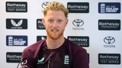 England captain Ben Stokes during the press conference (Action Images via Reuters)