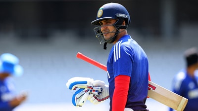 India's Shubman Gill during practice session (Action Images via Reuters)
