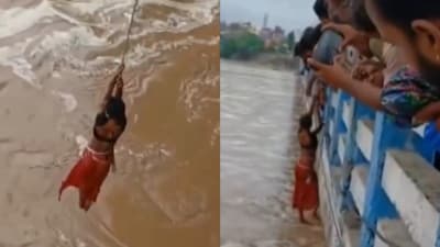 A video shows rescue efforts as rain floods hit Gaya region. (Screengrab X/@PTI_News) A video shows rescue efforts as rain floods hit Gaya region. (Screengrab X/@PTI_News)
