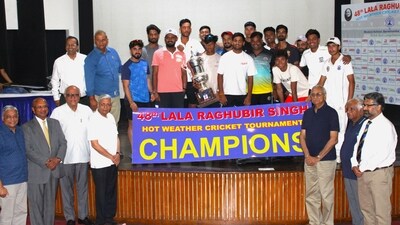 Bal Bhawan Cricket Club won the Lala Raghubir Singh Hot Weather Cricket Tournament 2025. Sporting Cricket Club won the runner-up trophy. (Handout)