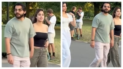 Janhvi Kapoor and rumoured boyfriend Shikhar Paharia were spotted in London recently. Janhvi Kapoor and rumoured boyfriend Shikhar Paharia were spotted in London recently.