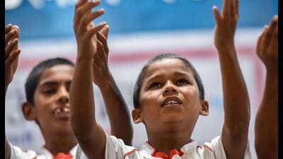 The state government has approved an initiative that will identify street children in the state, who are either orphaned, destitute or come from extremely underprivileged backgrounds, and gently support them to amalgamate into the mainstream. (HT) The state government has approved an initiative that will identify street children in the state, who are either orphaned, destitute or come from extremely underprivileged backgrounds, and gently support them to amalgamate into the mainstream. (HT)