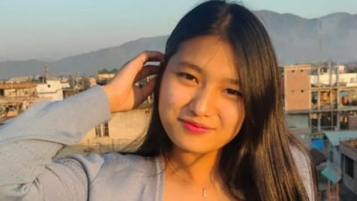 Lamnunthem Singson's body was flown from Ahmedabad to Dimapur on an IndiGo flight, and received by family members, community representatives, and officials at the airport. (X) Lamnunthem Singson's body was flown from Ahmedabad to Dimapur on an IndiGo flight, and received by family members, community representatives, and officials at the airport. (X)