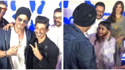 Shah Rukh Khan had a gala time at the Sitaare Zameen Par screening. Shah Rukh Khan had a gala time at the Sitaare Zameen Par screening.