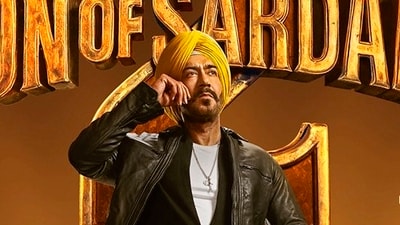 Ajay Devgn in the poster of Son of Sardaar 2.