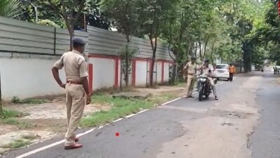 Police had reached the spot and an investigation was underway (X/PTI) Police had reached the spot and an investigation was underway (X/PTI)